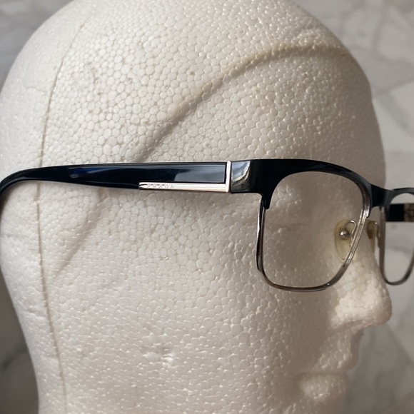 Prada eye 👁️ glasses black & silver frame only made in Italy unisex - Picture 2 of 16